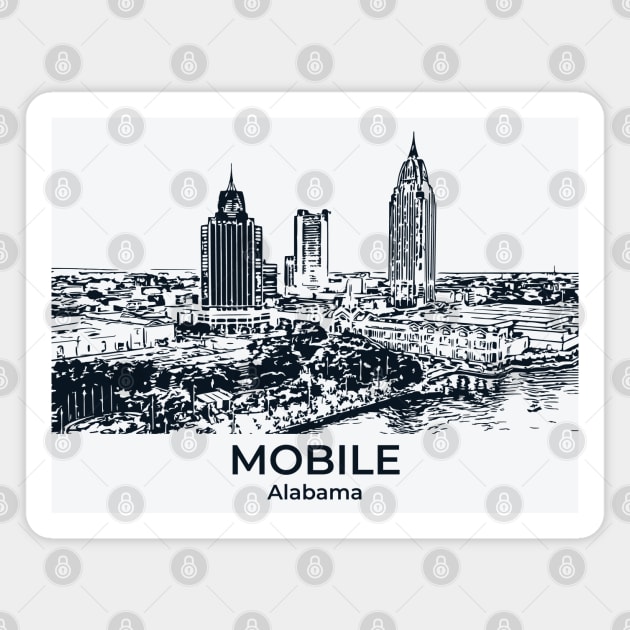 Mobile - Alabama Magnet by Lakeric